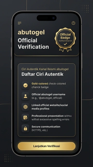 Tampilan kanal resmi abutogel