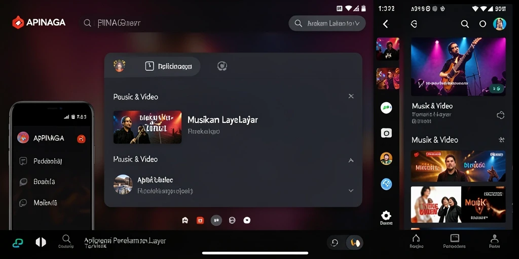 Antarmuka APINAGA yang ramah pengguna untuk merekam layar.