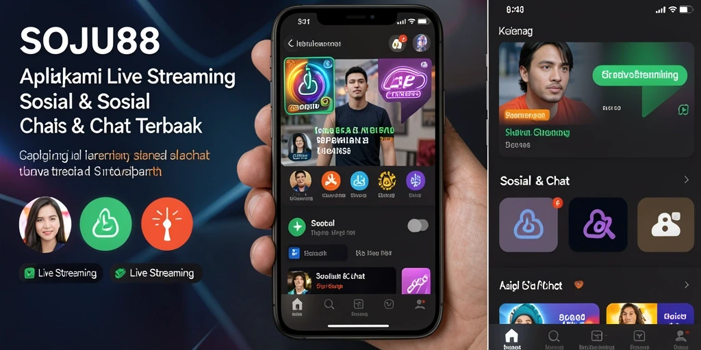 Tampilan antarmuka SOJU88 yang intuitif dan menarik untuk Live Streaming.