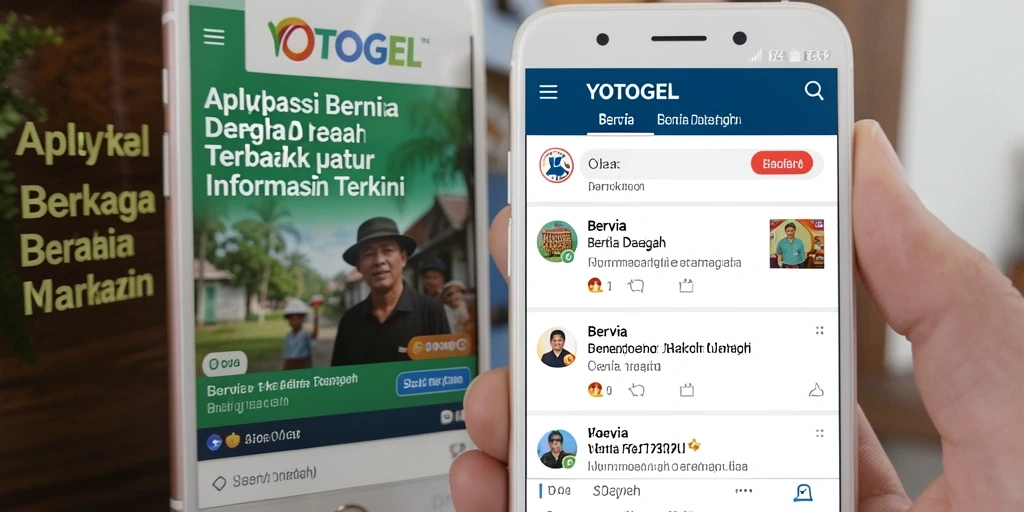 Antarmuka YOTOGEL menampilkan berita terbaru dari daerah.