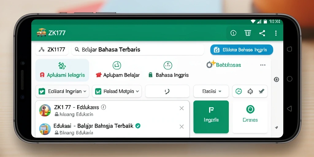 Antarmuka ZK1177 untuk belajar Bahasa Inggris yang interaktif dan user-friendly.
